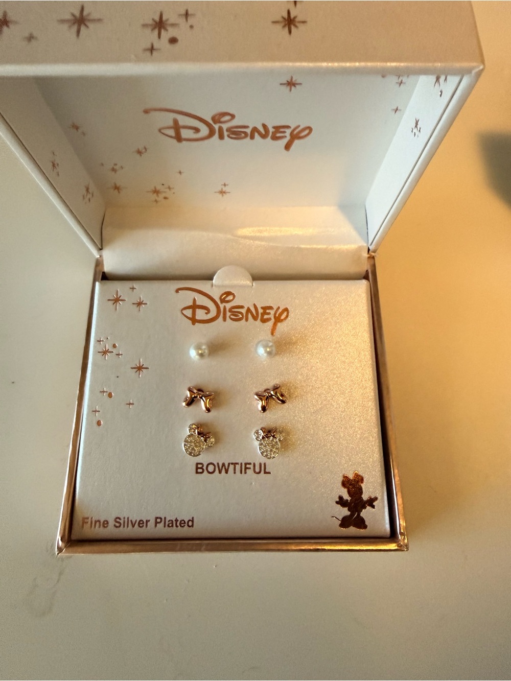 Disney‎ Bowtiful Earring Set -  fine plated silver